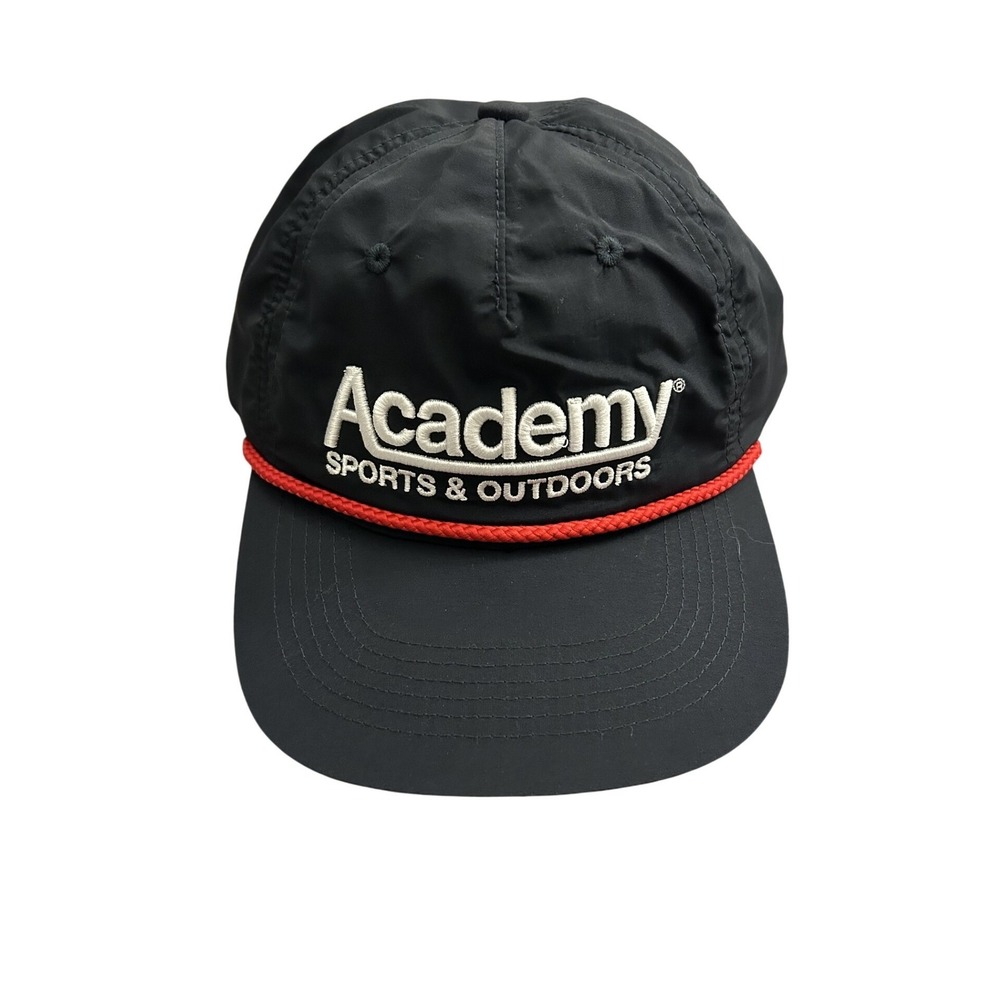 Academy Sports & Outdoors Rope Hat Mens OSFM Black NWT Nylon Snapback Cap